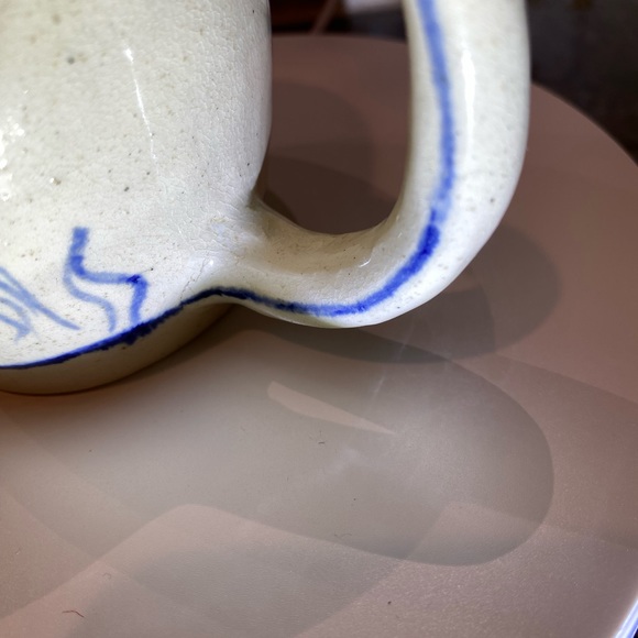 Vintage 1982 Handmade And Signed 8 oz coffee/ Tea Cup 3 &1/2” Tall- 3” Opening - Picture 6 of 7